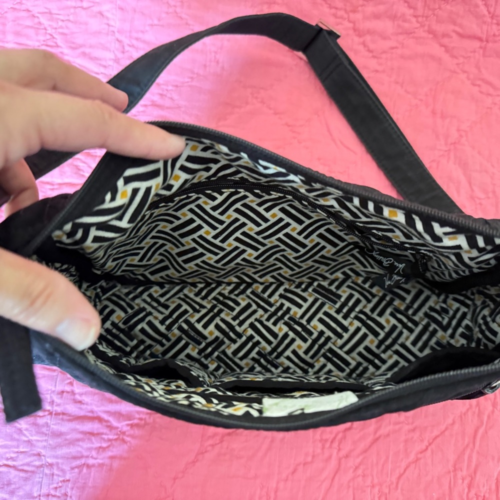 Vera Bradley Black Quilted Crossbody Shoulder Bag - Women - Picture 3 of 4